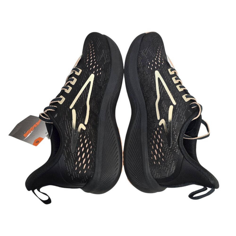 Avia Lightweight Comfort Performance Sneakers Women's Black/Tan Odor Control - Picture 6 of 11